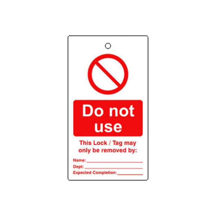 Spectrum Waarschuwing Label 75x135mm 'Do Not Use' (10 stuks)