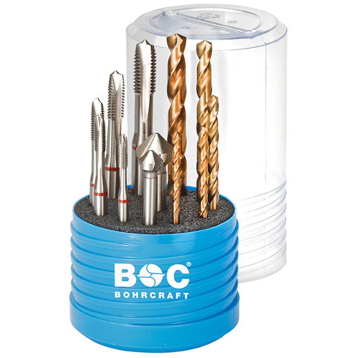 BC PP Combiset Machinetap RG12 Roodring M4-M10, 12-delig