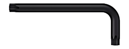 WIHA Korte TORXsleutel Tamper Resistant 363 TR gezwart T8H