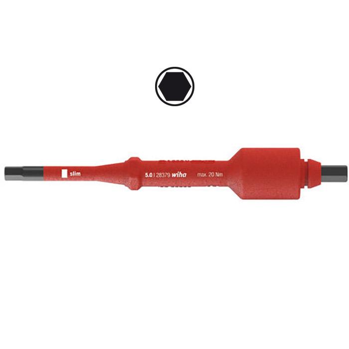 WIHA Wisselschacht Torque VDE Dwarsgreep Electric Inbus 283793 3,0mm 5.5 Nm