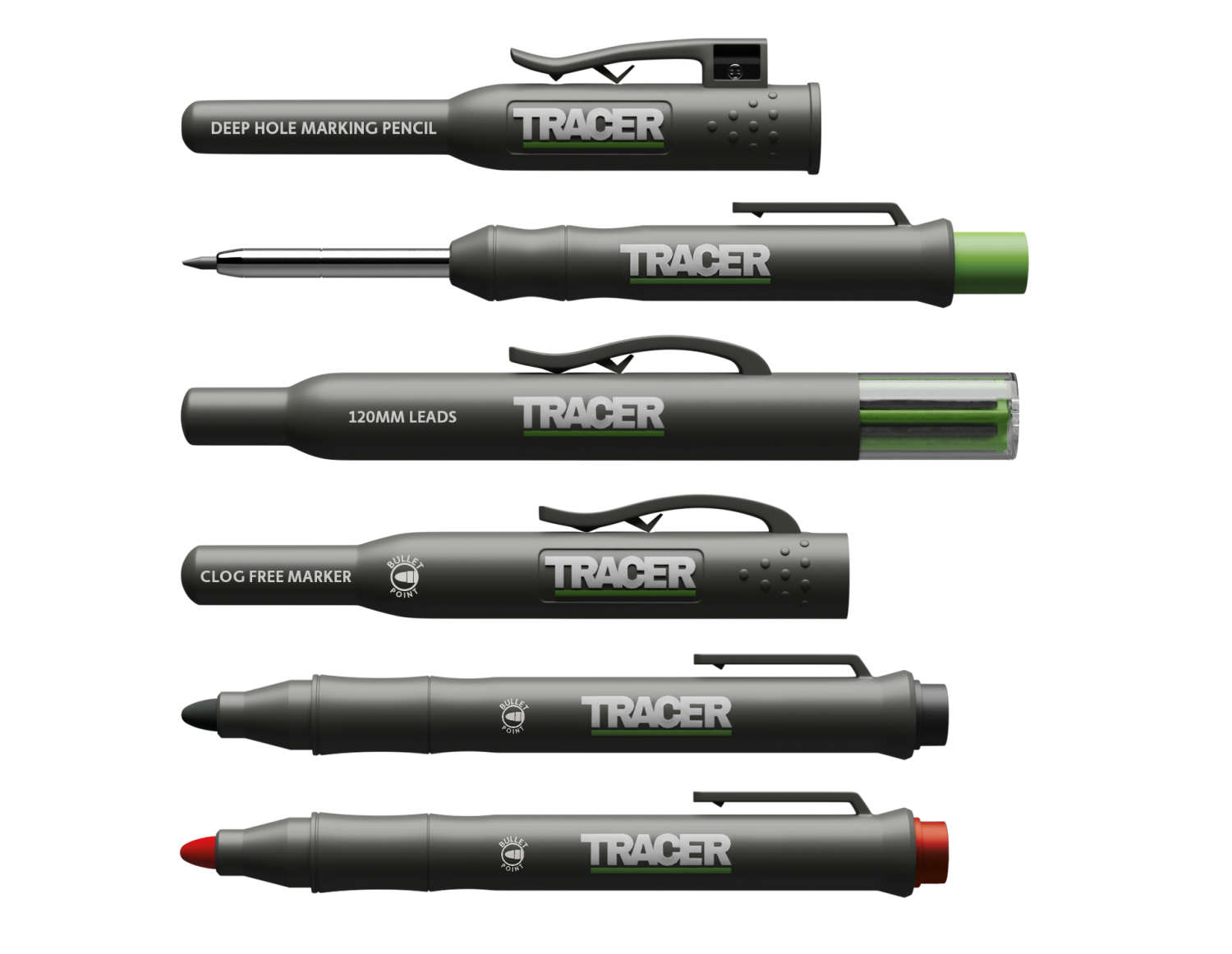 TRACER Markeerset Vulpotloden en Markeerstiften AMK4