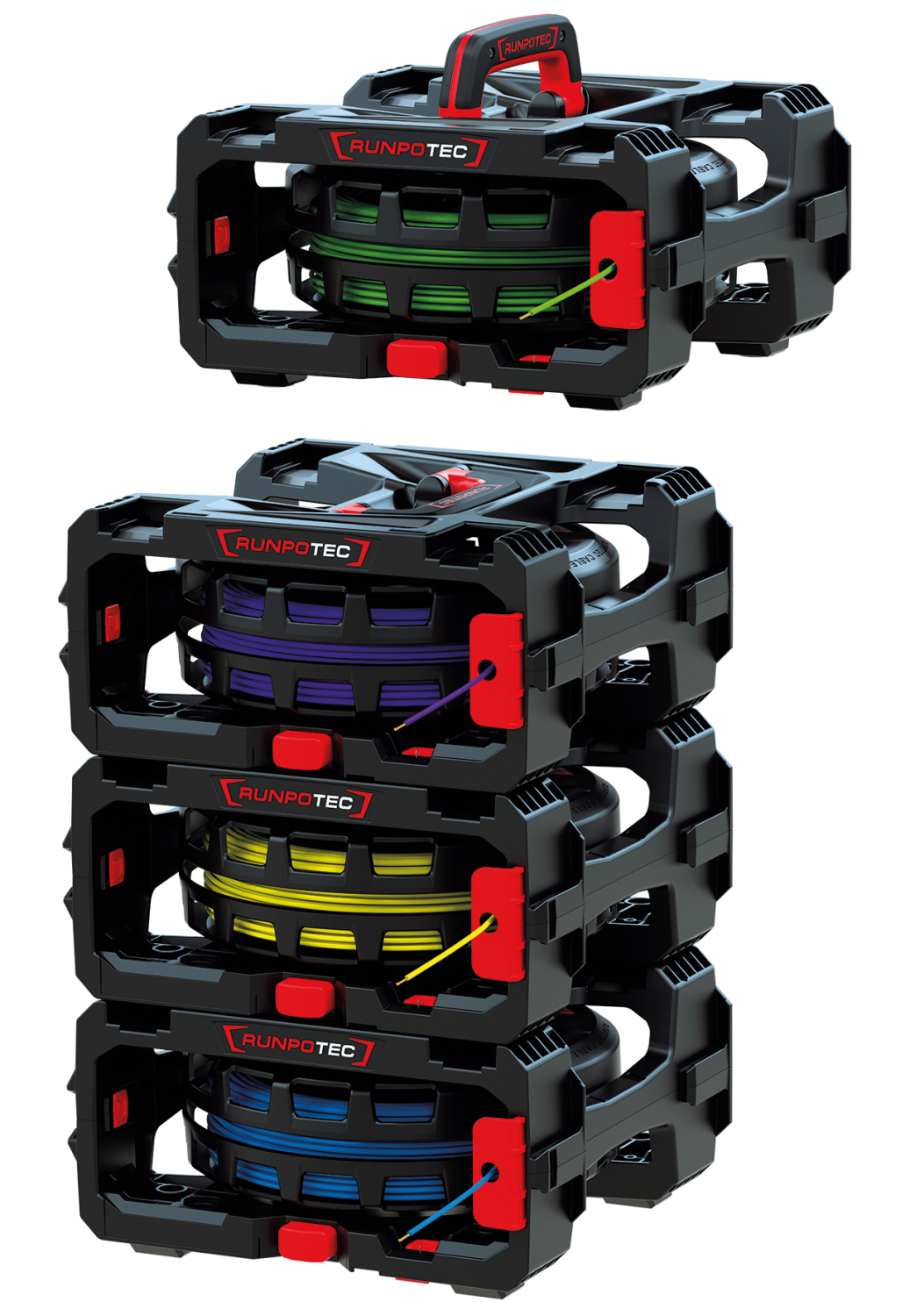 RUNPO Kabelafroller CB 260 Kabelbox 4-delig