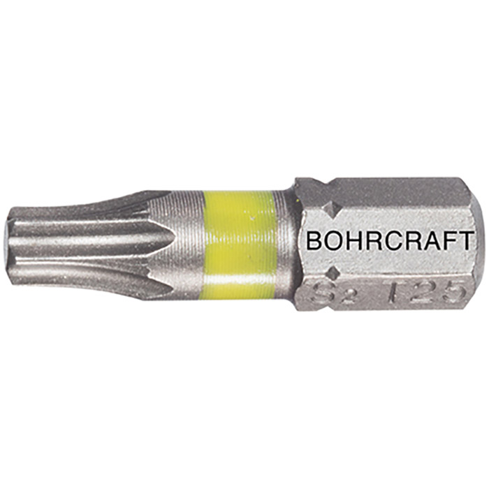 BC 1/4" Bit TORX T15 x 25mm Geel (per 10st verpakt)
