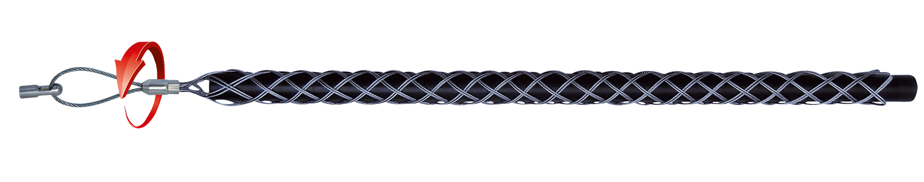 RUNPO RVS Kabeltrekkous met RTG6 schroefdraad en trekoog 15-19mm