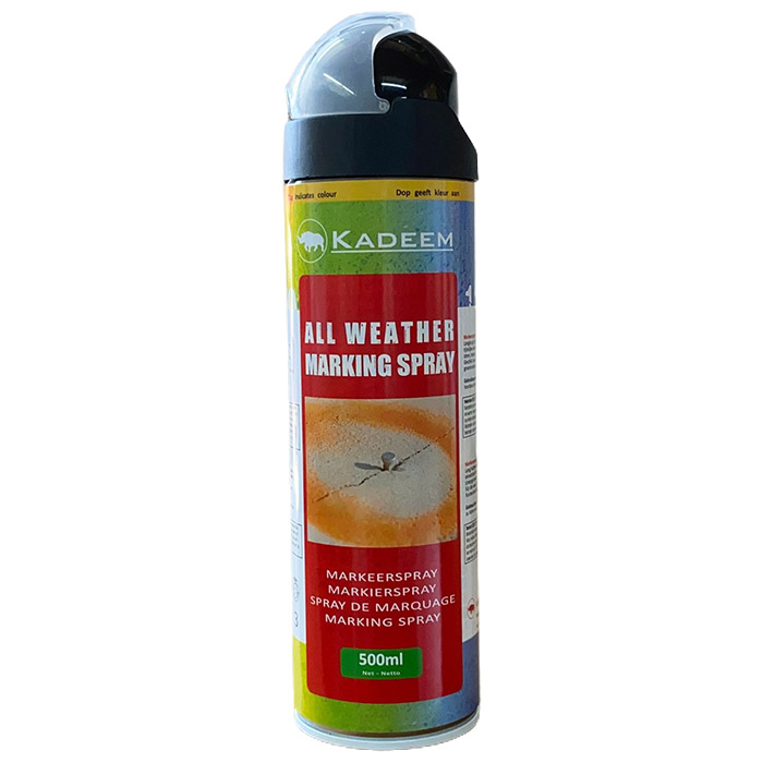 Kadeem Markeerspray All Weather 500ml Zwart