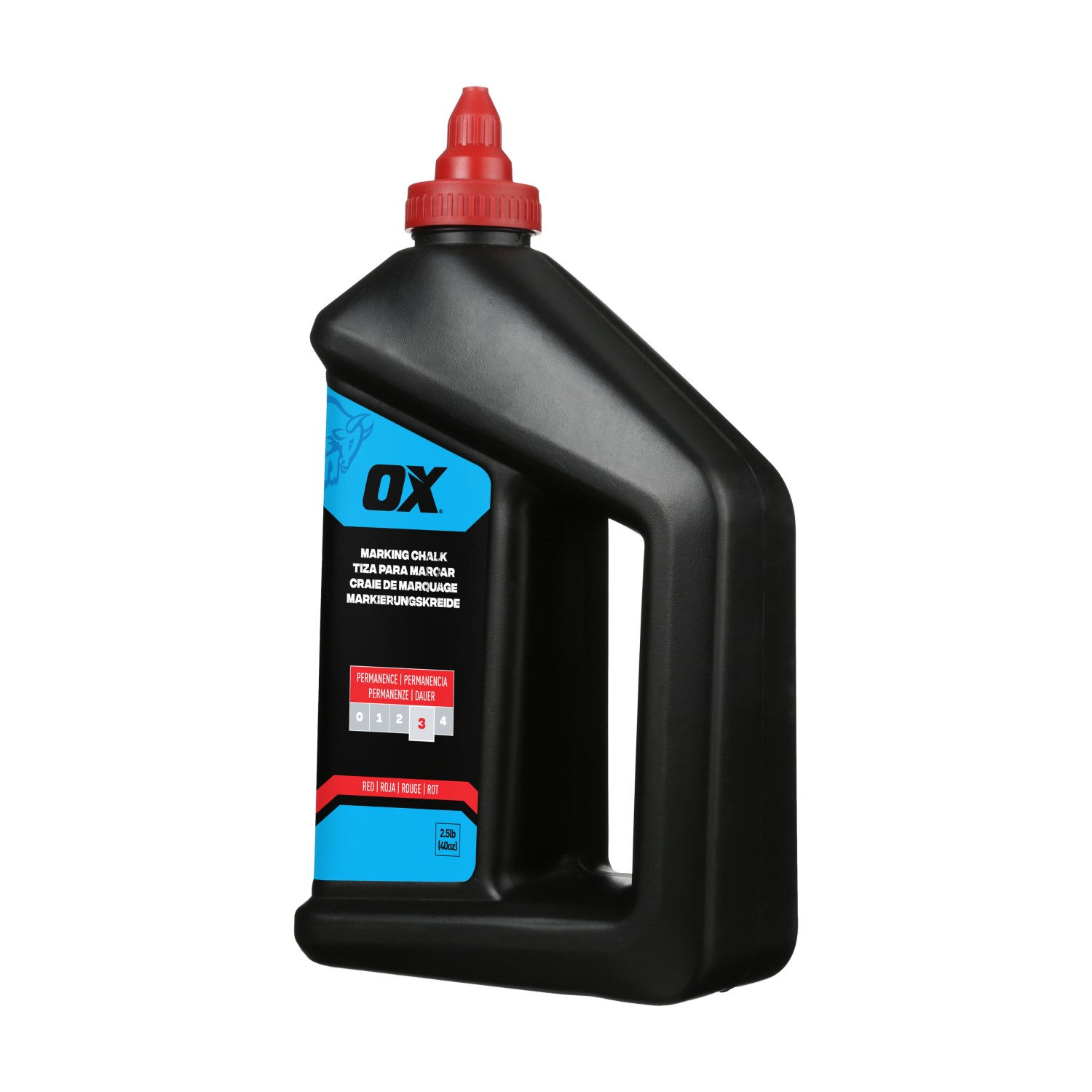 OX Pro Permanente Markeerkalk rood 1,15 kg