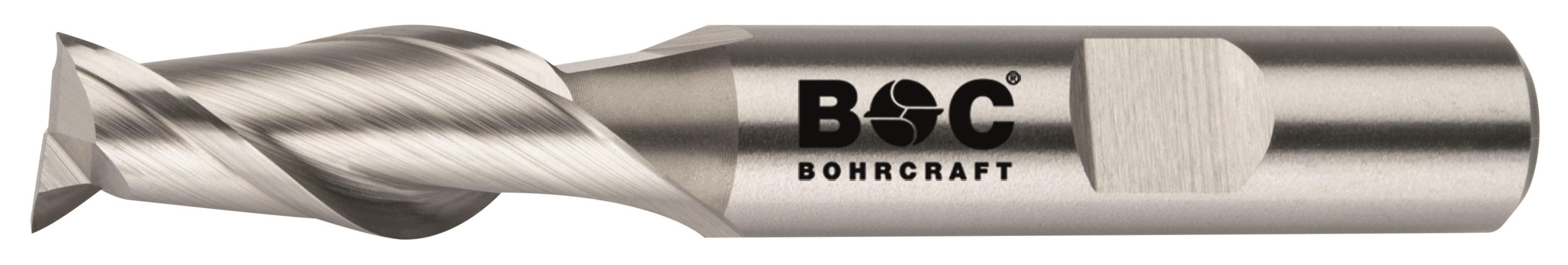 BC PP Spiebaanfrees DIN 844 HSS-E Co 8%, kort, Z2, Type W 10,0 mm Weldon DIN 1835 B
