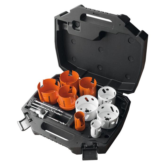 Mandrex Elektricienset SuperXcut TCT MHSE1005 + Bi-metaal SpeedXcut M42 35-83mm zesk.11, 13-delig