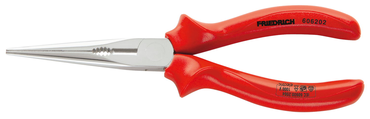 Friedrich Telefoontang recht 1000V rood geïsoleerd 160mm VDE