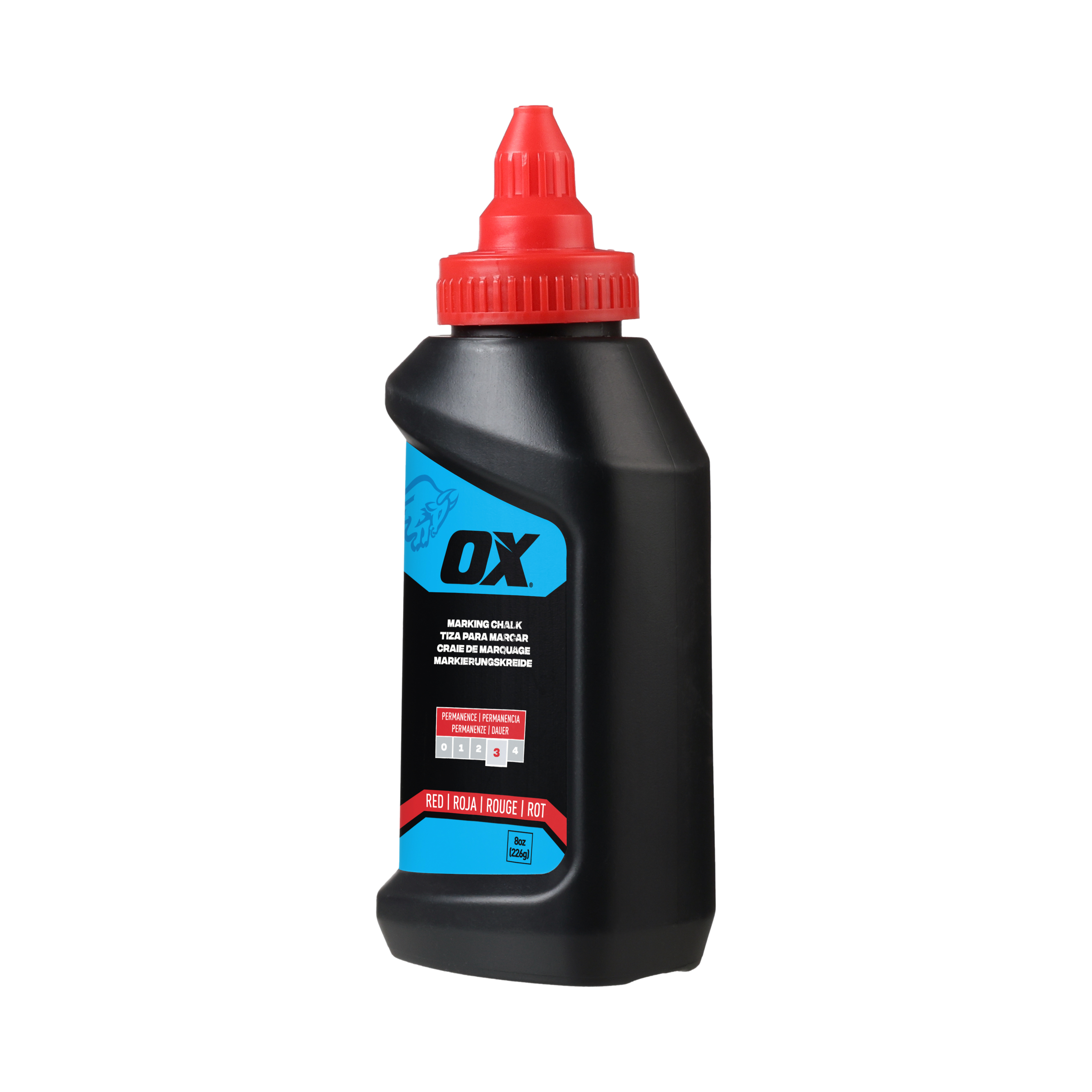 OX Pro Permanente Markeerkalk rood 226 gram
