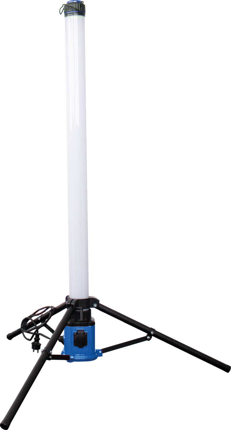 Schwabe 360° LED Lichtzuil CENTRA IP44 100W met Kabel H07RN-F 3G1,5 3m