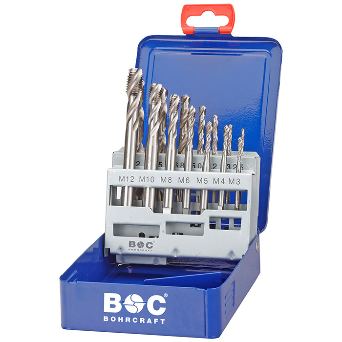 BC Machinetappenset HSS-E MGB 14-S vorm C RSP35° M3-M12+boren, 14-delig