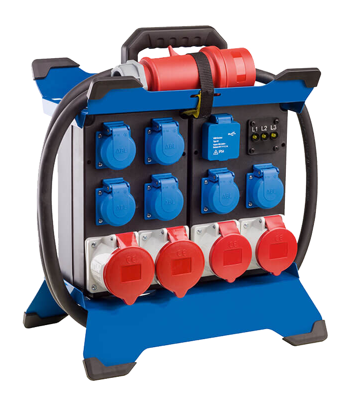 Schwabe CEE Stroomverdeler Stecky DUO 3 400V/32A IP44 H07RN-F 5G6 2,1m