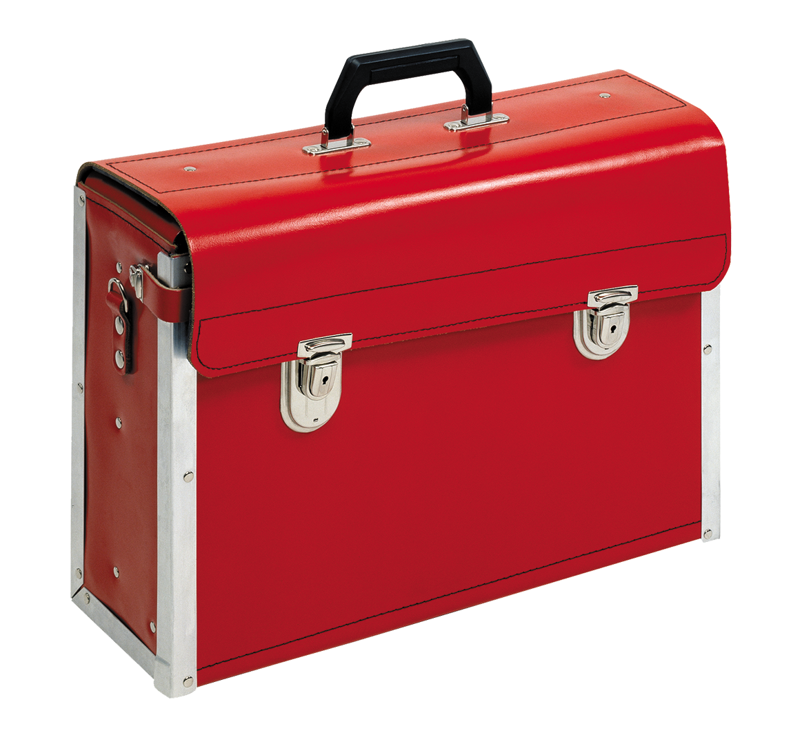 Friedrich Lederen Veiligheidgereedschapskoffer leeg Rood 480x320x160mm